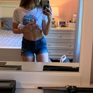 Vanilla Star Mid Rise Midi Shorts